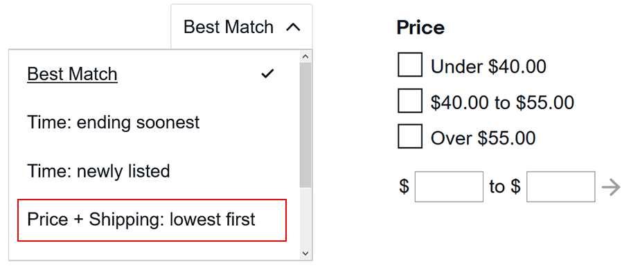 Be competitive on price