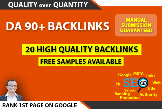 20 da 90 Backlinks for your Website