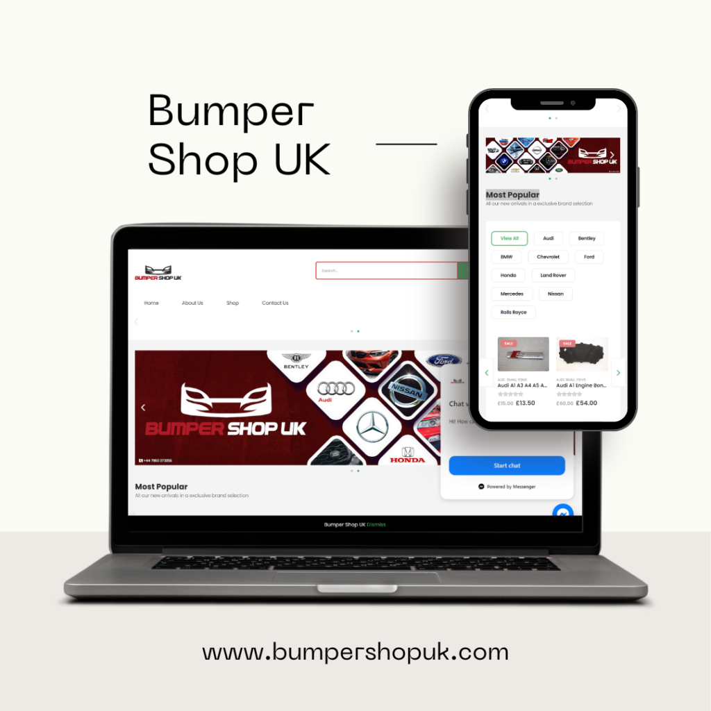 Bumper Shop UK - Desktop and Mobile Image