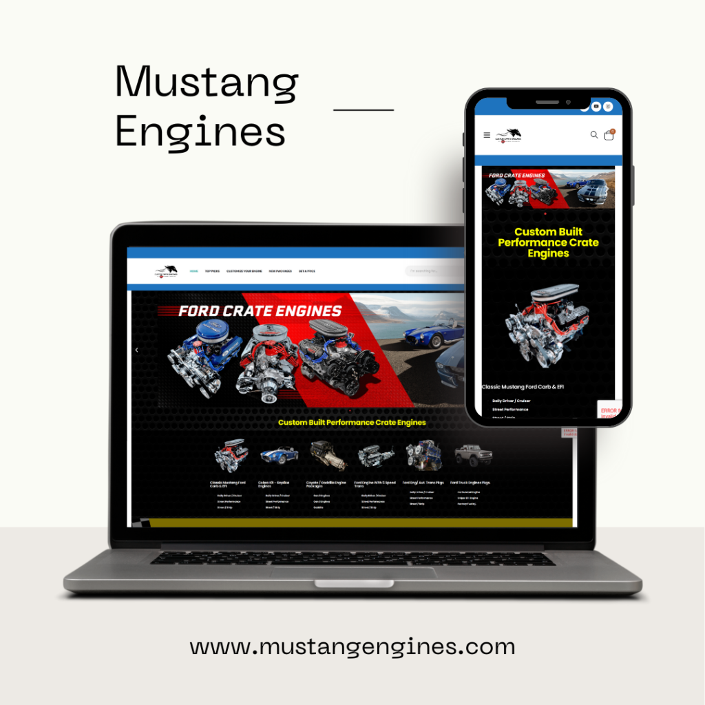 Mustang Engines - Desktop and Mobile Image