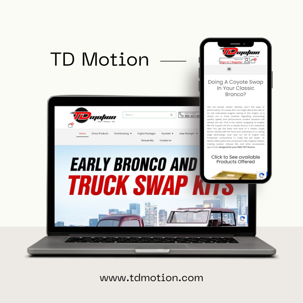 TD Motion - Desktop and Mobile Image